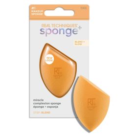 Real Techniques Miracle Makeup Blending Sponge, Orange, 1 Count