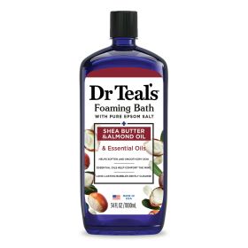 Dr Teal's Foaming Bath with Pure Epsom Salt, Soften & Moisturize with Shea Butter & Almond Oil, 34 fl oz.