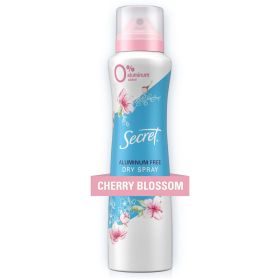 Secret Dry Spray Aluminum Free Deodorant for Women, Cherry Blossom, 4.1 oz