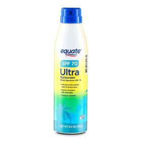 Equate Ultra Broad Spectrum Sunscreen Spray, SPF 70, 5.5 oz