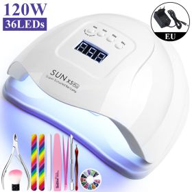 Nail Drying Lamp For Nails UV Light Gel Polish Manicure Cabin Led Lamps Nails Dryer Machine Professional Equipment (Type: ZH366-3)