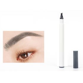 Four - Point Liquid Eyebrow Pencil Waterproof Sweatproof (Color: Dark gray3)