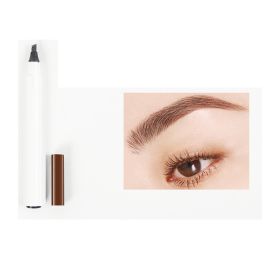 Four - Point Liquid Eyebrow Pencil Waterproof Sweatproof (Color: Brown2)