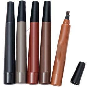 Four Fork Sweat Proof Liquid Water Eyebrow Pencil (Color: Red brown)