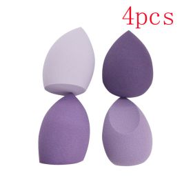 Different Sizes Makeup Sponge Dry&amp;Wet Use Cosmetic Puff Sponge maquiagem Foundation Powder Blush Beauty Tools with Storage Box (Color: Pink)
