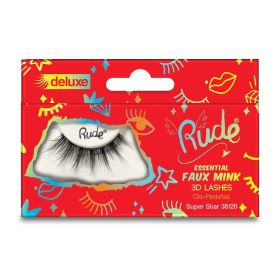 RUDE Essential Faux Mink Deluxe 3D Lashes (Color: Super Star)