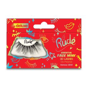 RUDE Essential Faux Mink Deluxe 3D Lashes (Color: Heiress)
