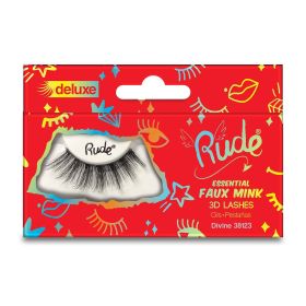 RUDE Essential Faux Mink Deluxe 3D Lashes (Color: Divine)
