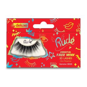 RUDE Essential Faux Mink Deluxe 3D Lashes (Color: Heroine)