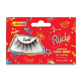 RUDE Essential Faux Mink Deluxe 3D Lashes (Color: Beauty)