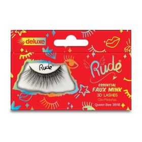 RUDE Essential Faux Mink Deluxe 3D Lashes (Color: Queen Bee)
