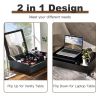 2-in-1 Compact Bay Window Makeup Dressing Table